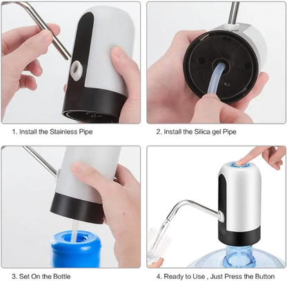 USB Rechargeable⚡ Automatic Water 💧& Oil 🛢Dispenser Pump – Wireless Portable Electric Liquid Bottle Pump