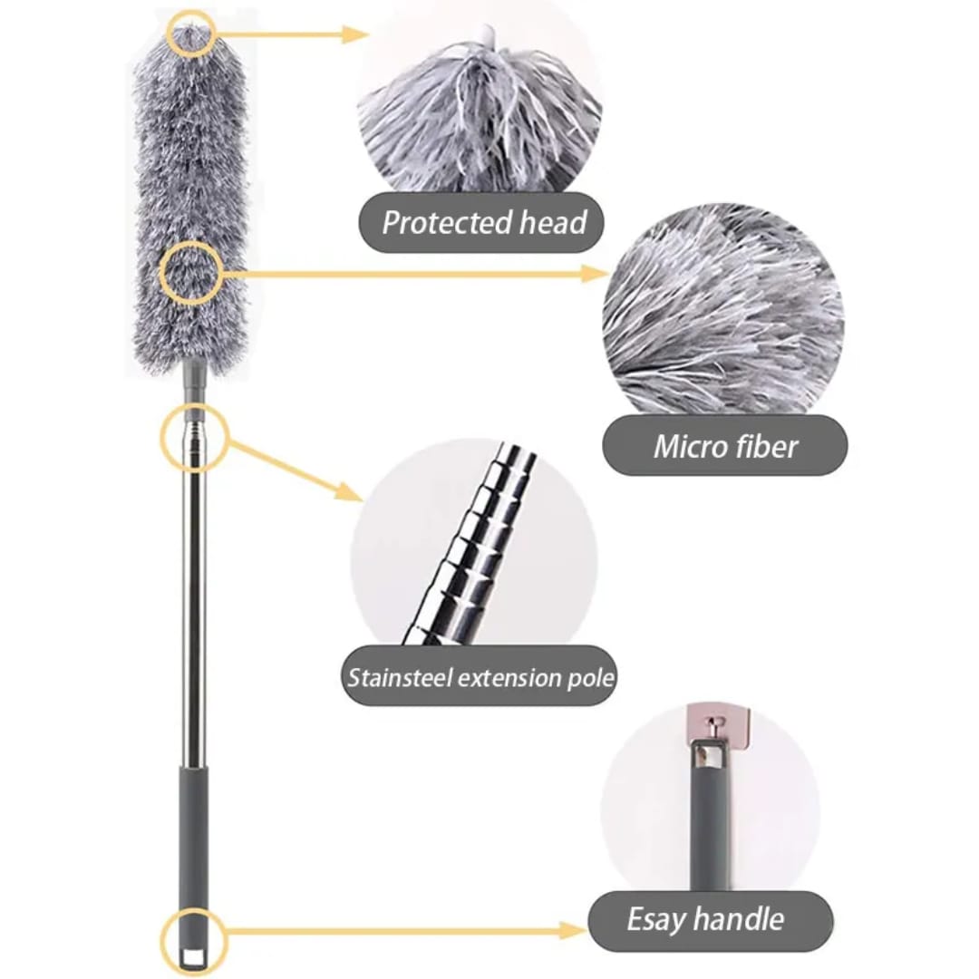 Extendable Microfiber Duster🧹 for Cleaning🧼✨ – Telescopic Dust 🌫Remover Wand, Fan cleaner