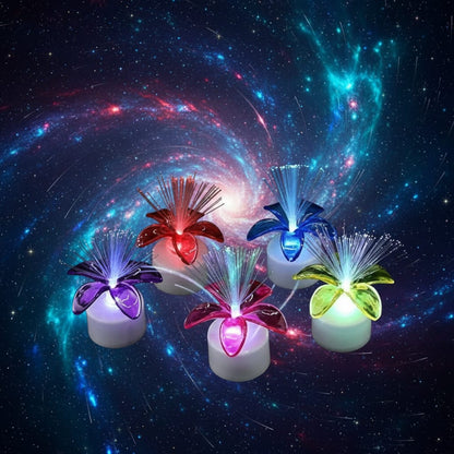 LED Fiber Optic🎇 Decorative Flower Night Lamp💡 – 7cm x 3.5cm