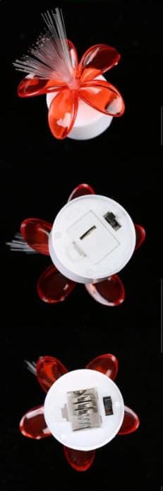 LED Fiber Optic🎇 Decorative Flower Night Lamp💡 – 7cm x 3.5cm