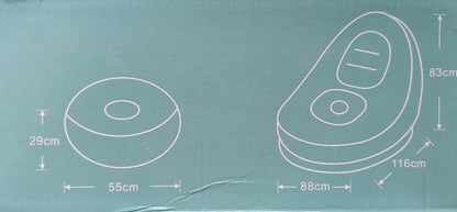 Premium Inflatable Sofa🛋 Chair with Footrest – Portable Lounge Seating for Home & Office