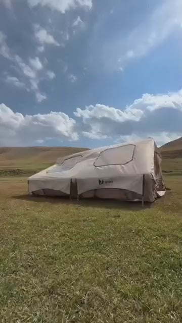 One Click  👆Inflation  💨Double Air Bed 🛌 – Premium Inflatable Mattress with Built-In Pump 🔋 & Pillow