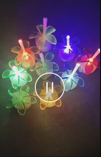 LED Fiber Optic🎇 Decorative Flower Night Lamp💡 – 7cm x 3.5cm